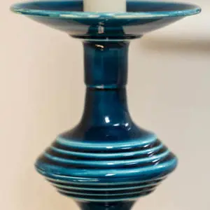 Grand Illusions Pizan Candle Stick Prussian Blue